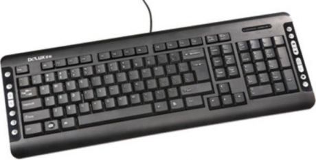 Клавиатура Delux K5015 черно-серебристый USB