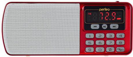 Радиоприемник Perfeo Егерь FM+ красный i120-RED