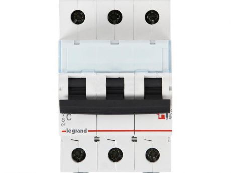 Автоматический выключатель Legrand DX3-E 6000 6кА тип C 3П 50А 407296