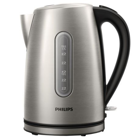 Чайник Philips HD9327/10, 2200Вт, 1.7л, сталь, серебристый