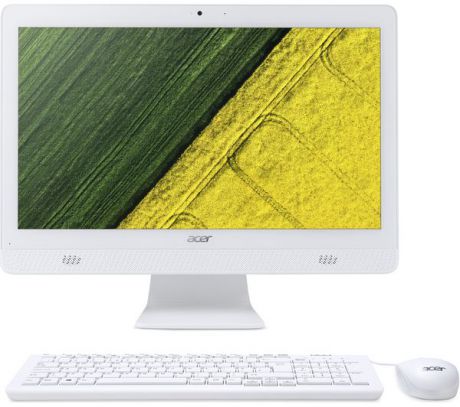 Моноблок Acer Aspire C20-820 (DQ.BC4ER.002) Celeron J3060(1.6) / 4Gb / 500Gb / 19.5" HD+ TN / HD Graphics 400 / Win10 Home / White