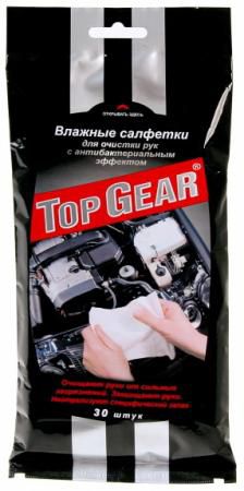 TOP GEAR Салфетки влажные Антибактериальные для рук 30шт