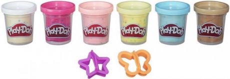 Набор для лепки Hasbro Play-Doh с конфетти 6 баночек