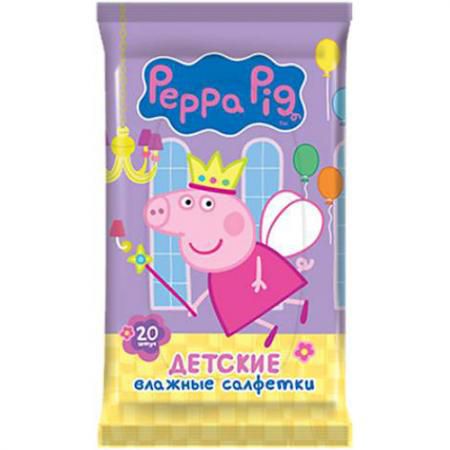 Салфетки влажные Авангард Peppa Pig 20 шт не содержит спирта влажная 30161