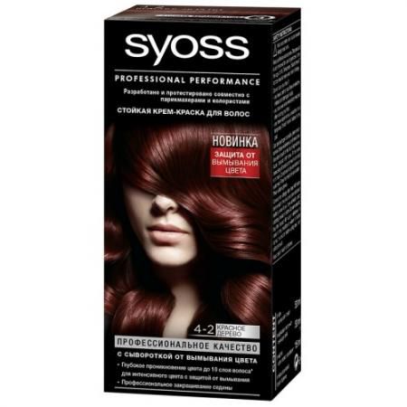 Syoss Color Краска для волос 4-2 Красное дерево