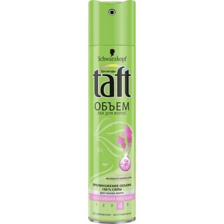 TAFT Лак для волос Senso-Touch Объем, для тонких волос, сверхсильная фиксациия 225мл