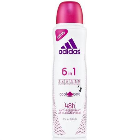 Adidas 6in1 дезодорант-антиперспирант спрей 6 в 1 для женщин 150 мл