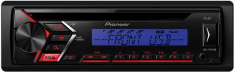 Автомагнитола Pioneer DEH-S100UBB USB MP3 CD FM RDS 1DIN 4x50Вт черный