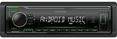 Автомагнитола Kenwood KMM-104GY USB MP3 FM RDS 1DIN 4х50Вт черный