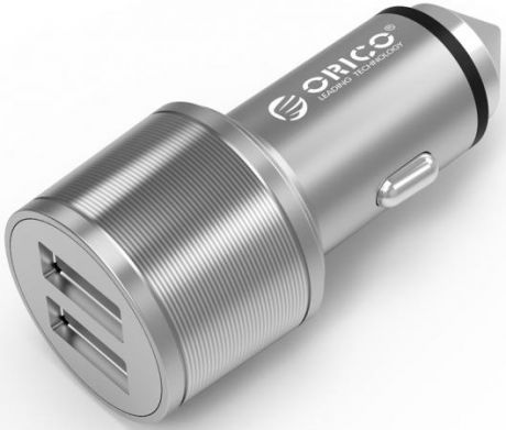 Автомобильное зарядное устройство Orico UCI-2U 2.1A 2 х USB серебристый