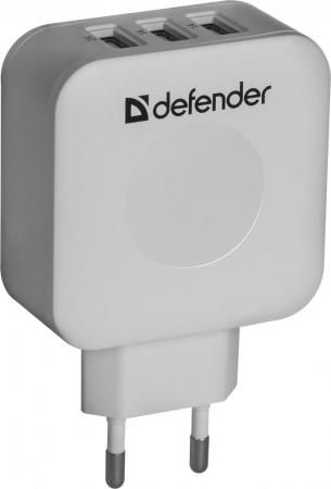 Сетевое зарядное устройство Defender UPA-30 4A 3 x USB белый 83535