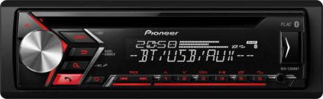Автомагнитола Pioneer DEH-S3000BT USB MP3 CD FM RDS 1DIN 4x50Вт черный