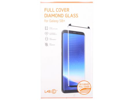 Защитное стекло LAB.C Full Cover Diamond Glass для Samsung Galaxy S8+ LABC-358-BK