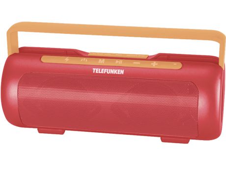 Магнитола Telefunken TF-PS1231B красный/оранжевый