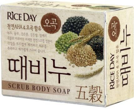 Скраб-мыло туалетное CJ Lion Rice Day экстракт пяти злаков 100 г