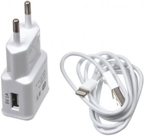 Сетевое зарядное устройство Olto WCH-4105 1A USB 8-pin Lightning белый O00000567