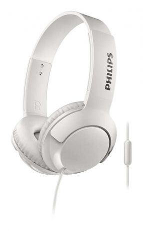 Наушники (гарнитура) Philips SHL3075RD/00 White Проводные / Накладные с микрофоном / Белый / 9 Гц - 23 кГц / 103 дБ / Mini-jack / 3.5 мм