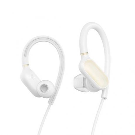 Наушники (гарнитура) Xiaomi Mi Sports Bluetooth Earphones White Беспроводные / Вставные с микрофоном / Белый / 88 дБ / Двустороннее / до 7 ч / Bluetooth
