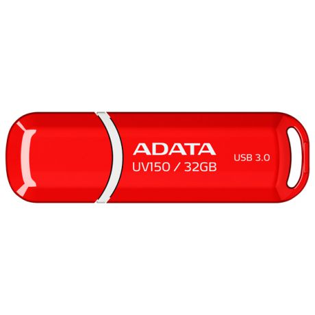 Внешний накопитель 32GB USB Drive ADATA USB 3.1 UV150 красная 90/20 МБ/с AUV150-32G-RRD USB 3.1 / 90 МБ/cек / 20 МБ/cек