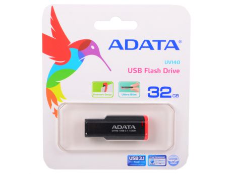 USB флешка A-Data UV140 32GB Black Red (AUV140-32G-RKD) USB 3.0