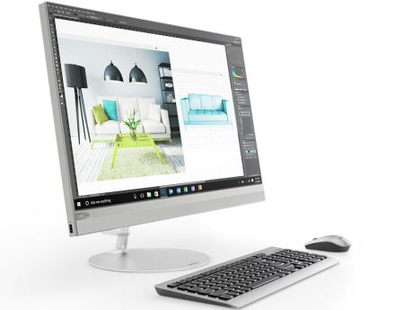 Моноблок Lenovo IdeaCentre 520-27IKL (F0D0004XRK) i3-7100T (3.4)/4G/1T+128G SSD/27"UHD/Int:HD 630/DVDrw/BT/Win10 silver