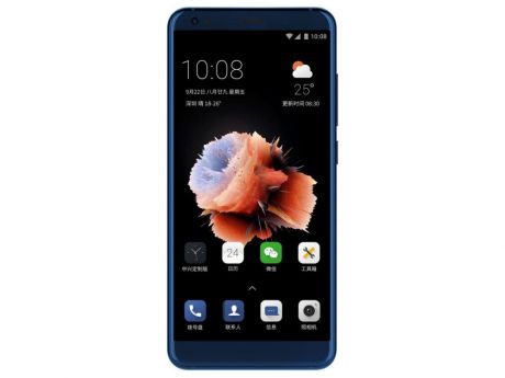 Смартфон ZTE Blade V9 (4+64) (Blue) Qualcomm Snapdragon 450 (1.8) / 4GB / 64GB / 5.7" 2160x1080 IPS/ 16Mp+5Mp, 13Mp / 2Sim / 3G / 4G / Android 8.1
