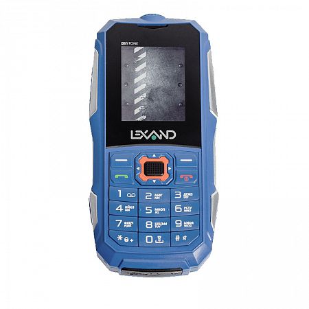 Защищенный Tелефон LEXAND R2 STONE (синий) 2SIM/защита IP67 /0.3Mpix/FM/BT/MP3/фонарик/1600мАч