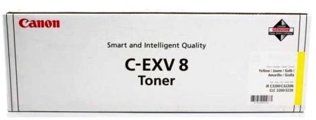 Тонер Canon C-EXV8 для iRC 3200/CLC-3200/3220/2620 желтый 25000 страниц
