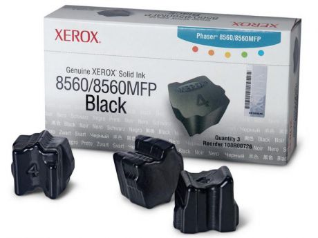 Набор твердочернильных брикетов Xerox 108R00767 для Phaser 8560 ColorStixink sticks 3шт черный 3000с
