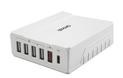 Зарядная станция LEXAND LP-6Q (белый) 5xUSB (1 USB QC 3.0) и 1 USB Type-C