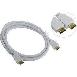 Кабель HDMI 19M/M ver 2.0, 1М, белый Aopen (ACG711W-1M)