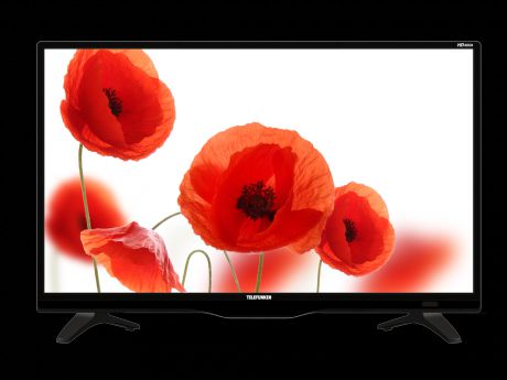 Телевизор TELEFUNKEN TF-LED24S62T2 LED 24" Black, 16:9, 1366x768, 2400:1, 220 кд/м2, USB, VGA, HDMI, AV, DVB-T, T2, C