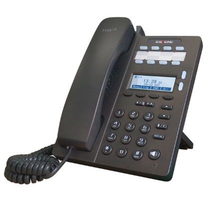 SIP-телефон Escene ES206-PN 2 SIP аккаунта, 128x64 LCD-дисплей, 4 программируемы клавиши + 8 клавиш быстрого набора BLF, XML/LDAP, регулируемая подста