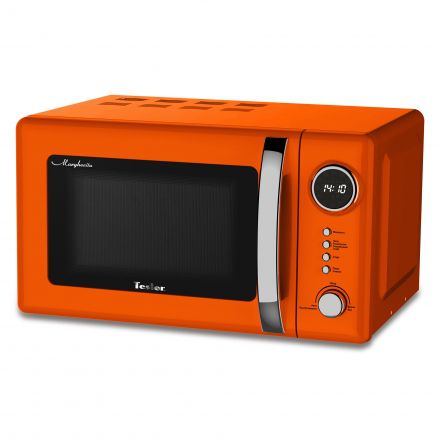Микроволновая печь TESLER ME-2055 Orange, соло, 20л, мех. управ, 700Вт, оранжевый