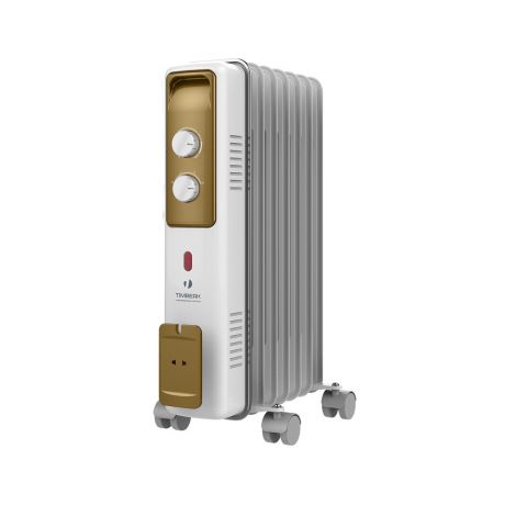 Масляный радиатор Timberk TOR 21.1507 BCX, 7 секций, 1500 Вт., защита от протечек масла, высокоточный термостат