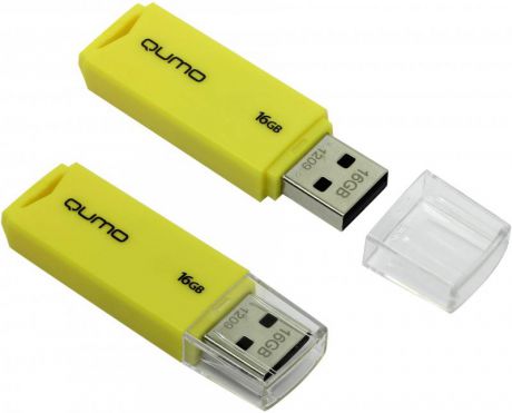 USB флешка QUMO Tropic 16GB Green (QM16GUD-TRP-Yellow) USB 2.0