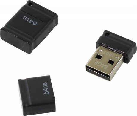 USB флешка QUMO NanoDrive 64GB Black (QM64GUD-NANO-B) USB 2.0