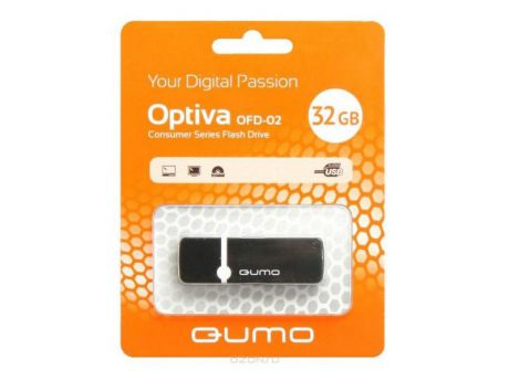 USB флешка QUMO Optiva 02 32GB Green (QM32GUD-OP2-black) USB 2.0
