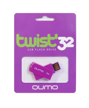 Внешний накопитель 32GB USB Drive <USB 2.0> Qumo Twist Fandango, цвет корпуса фанданго