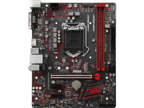 Материнская плата MSI H310M GAMING PLUS (S1151, H310, 2*DDR4, 1*PCI-E16x, 2*PCI-E1x, DVI, HDMI, SATA III, GB Lan, USB3.1, mATX, Retail)