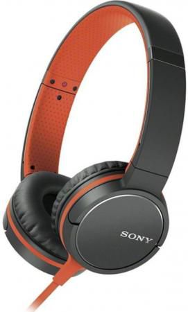 Наушники Sony MDR-ZX660 оранжевый/черный Проводные / Накладные с микрофоном / Черный-оранжевый / 5 Гц - 25 кГц / 104 дБ / Одностороннее / Mini-jack /