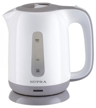 Чайник Supra KES-1724 2200 Вт 1.7 л пластик белый серый