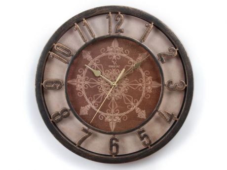 Часы настенные Вега Ажур бронза Н0199