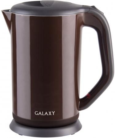 Чайник GALAXY GL0318 2000 Вт коричневый 1.7 л металл/пластик