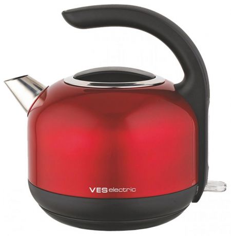 Чайник VES Electric H-100-R 2200 Вт 1.7 л металл красный