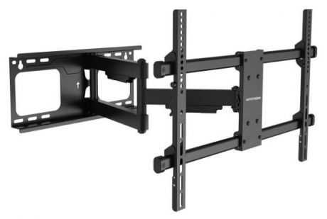 Кронштейн ARM Media Paramount-60 черный, для LED/LCD TV 26"-75", max 60 кг, настенный, 5 ст свободы, от стены 69-615 мм, max VESA 600x400 мм