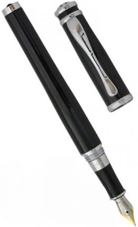Ручка Перьевая Astronomo,черный корпус, хромированные детали