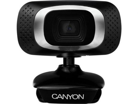 Веб-камера CANYON CNE-CWC3 1080P Full HD webcam with USB2.0. connector, 360° rotary view scope, 2.0Mega pixels черный-серебристый