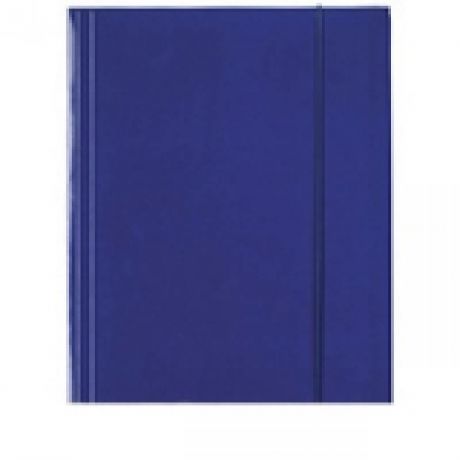 Папка на резинках ESSELTE, ф.А4, лакированный картон (400 г/м2), темно-синий 13434