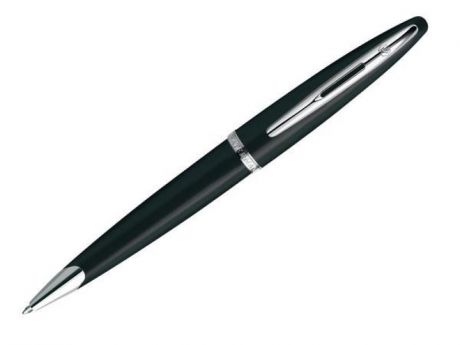 Шариковая ручка поворотная Waterman CARENE Charcoal Grey ST синий серебристые детали, M, WAT-S070052